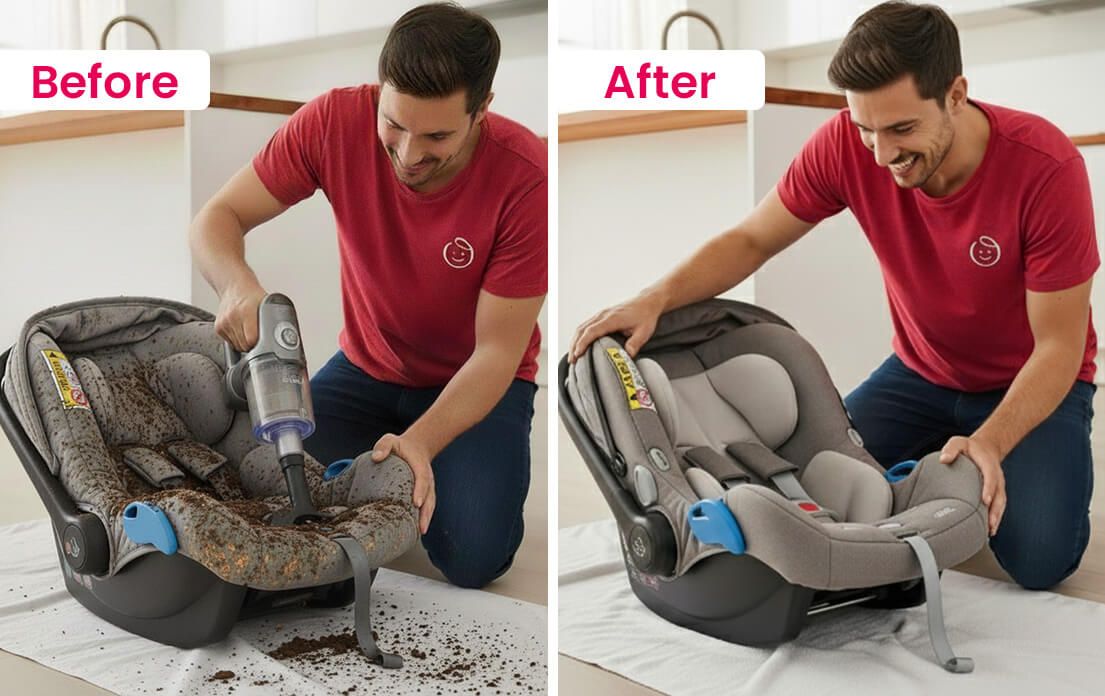 Car seat deep clean